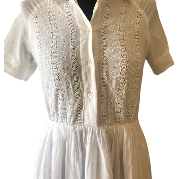 Paul & Joe Sister White Midi Dress- Like New - Picture 6 of 6